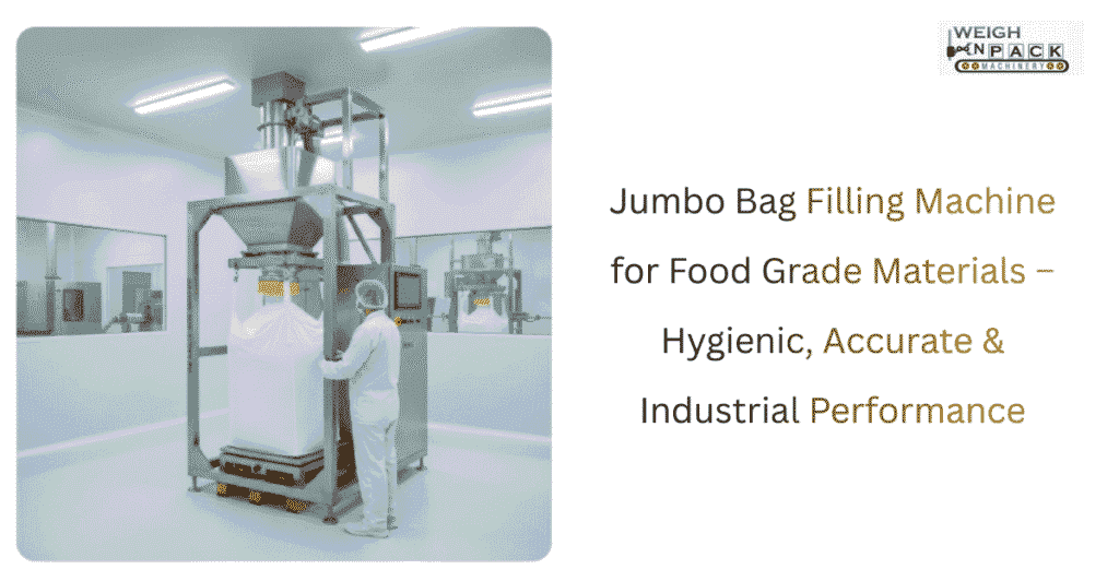 Jumbo Bag Filling Machine for Food Grade Materials – Hygienic, Accurate & Industrial Performance