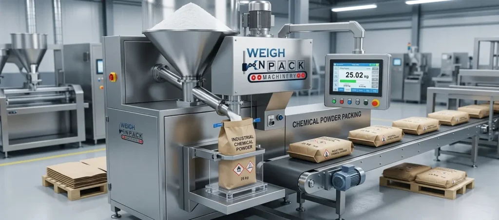 Chemical Powder Valve Bag Packing Machine