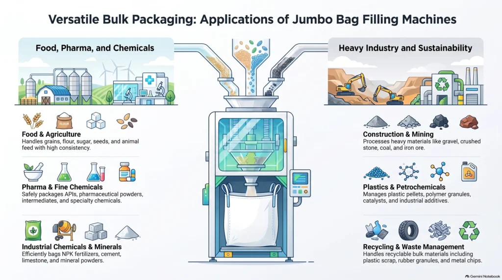 Applications Jumbo Bag Filling Machines Across Industries​